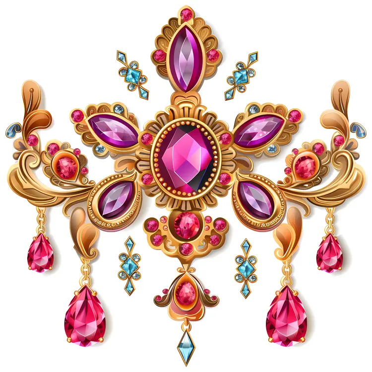 Ornate Jewelry with Gems