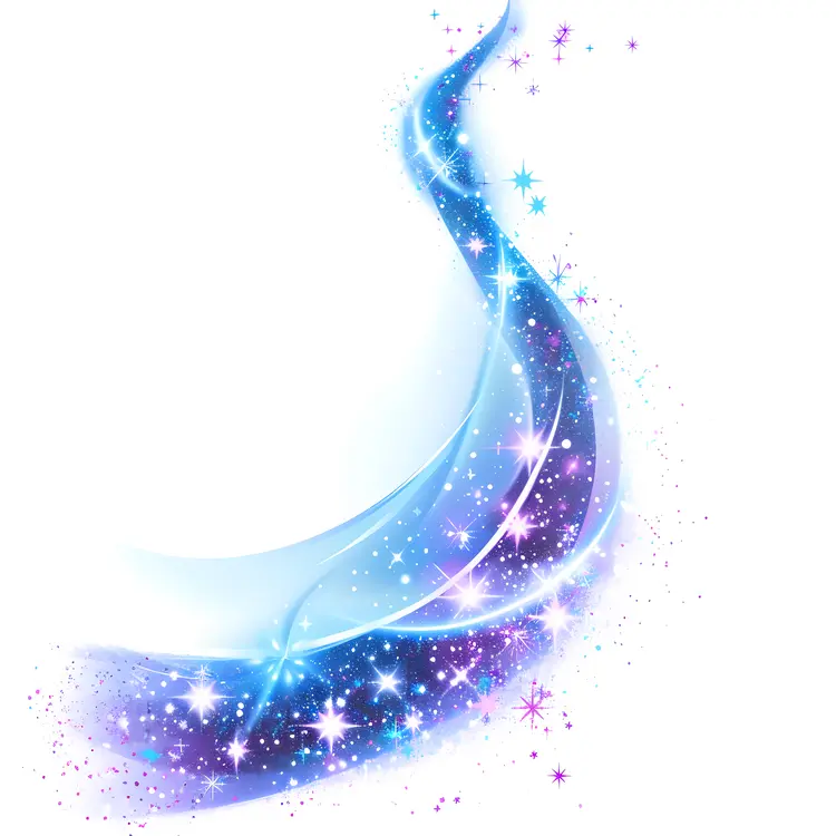 Magical Blue and Purple Swirl