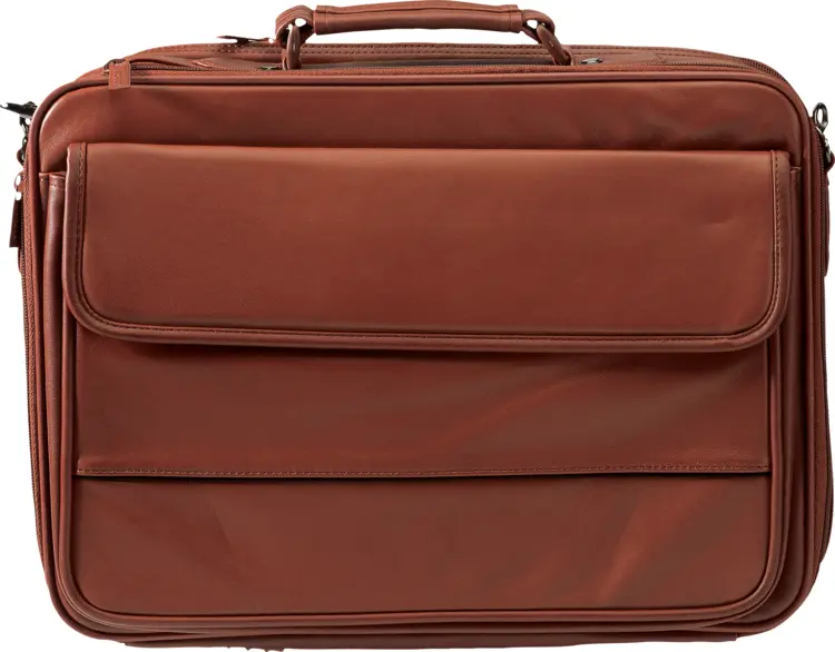 Brown Briefcase with Multiple Pockets