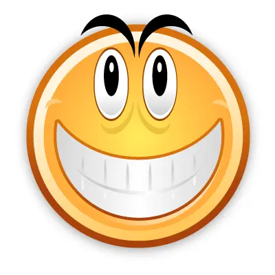 Grinning Emoji with Raised Eyebrows