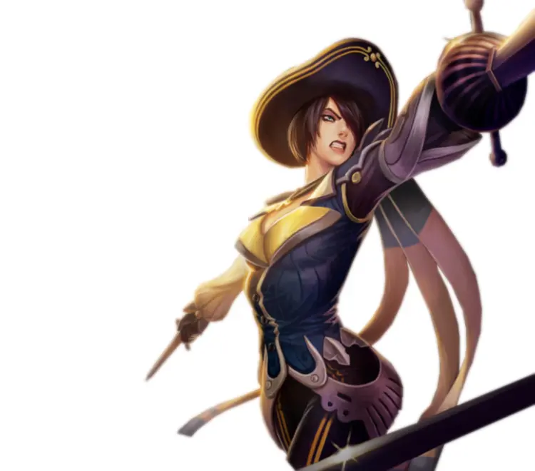 Female Fencer with Sword