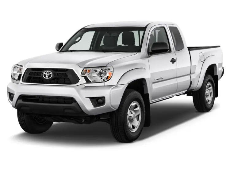 White Pickup Truck on Transparent Background