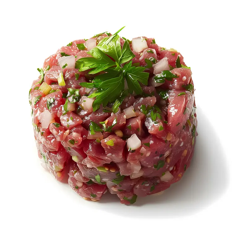 Gourmet Beef Tartare with Garnish