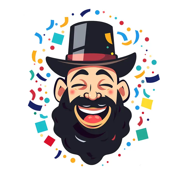Laughing Man with Top Hat