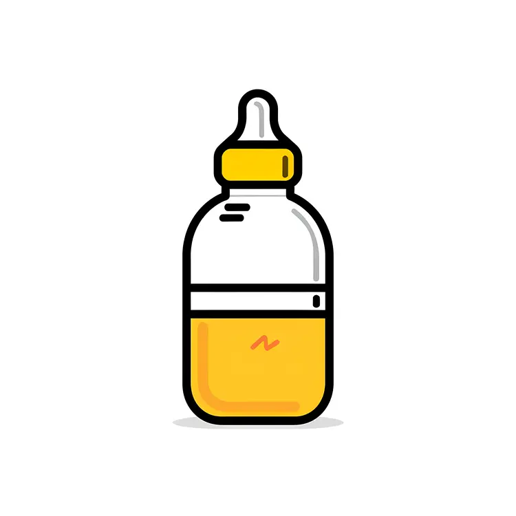 Simple Baby Bottle Illustration