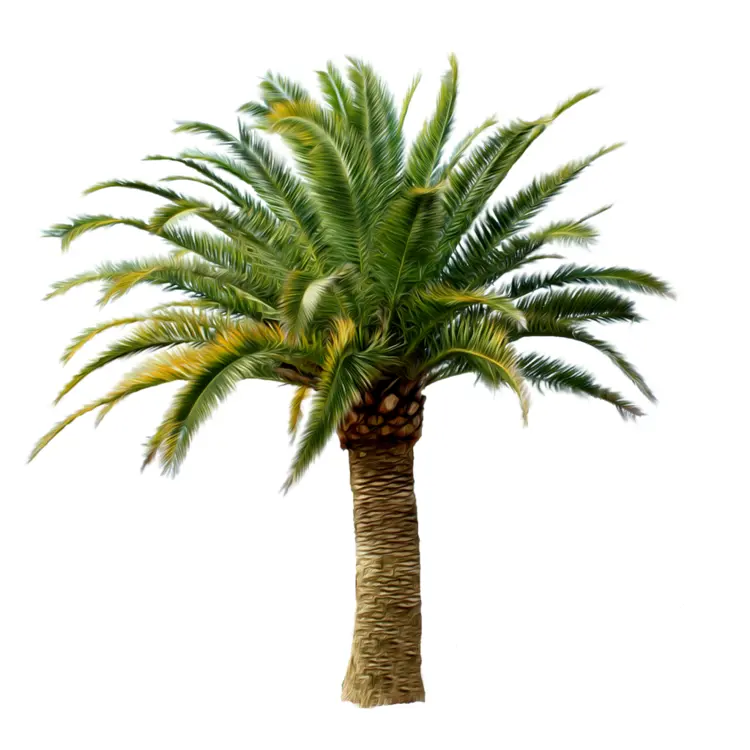 Lush Palm Tree Illustration