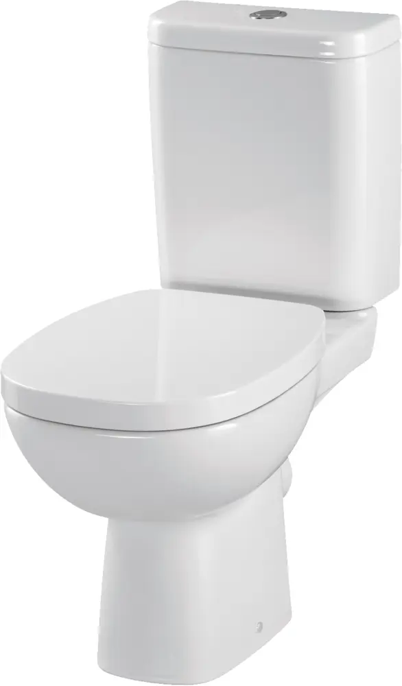 Sleek White Toilet for Bathroom