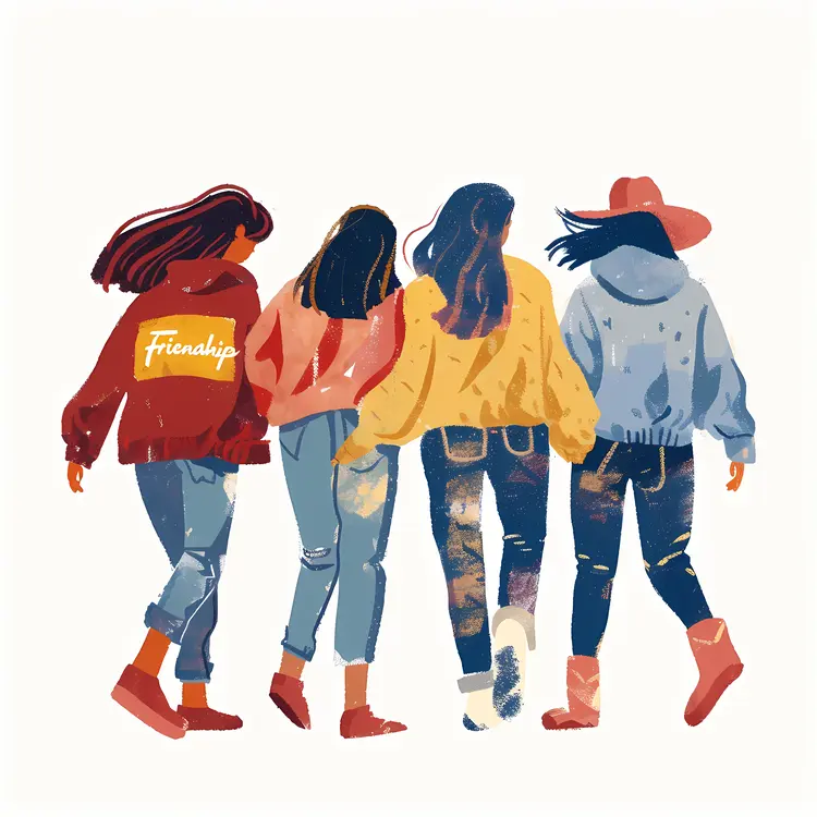 Group of Friends Illustration