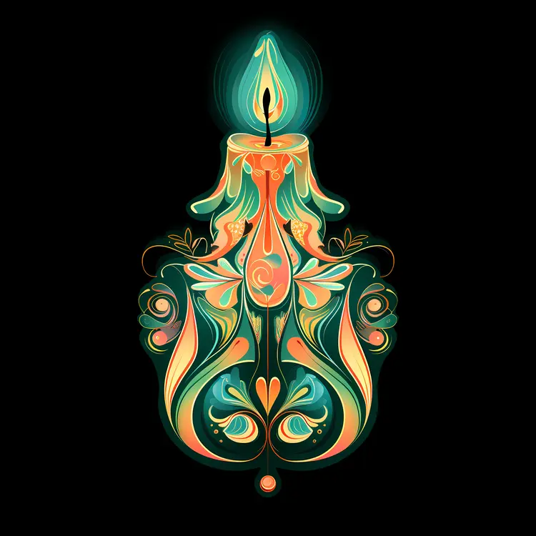 Colorful Candle Art