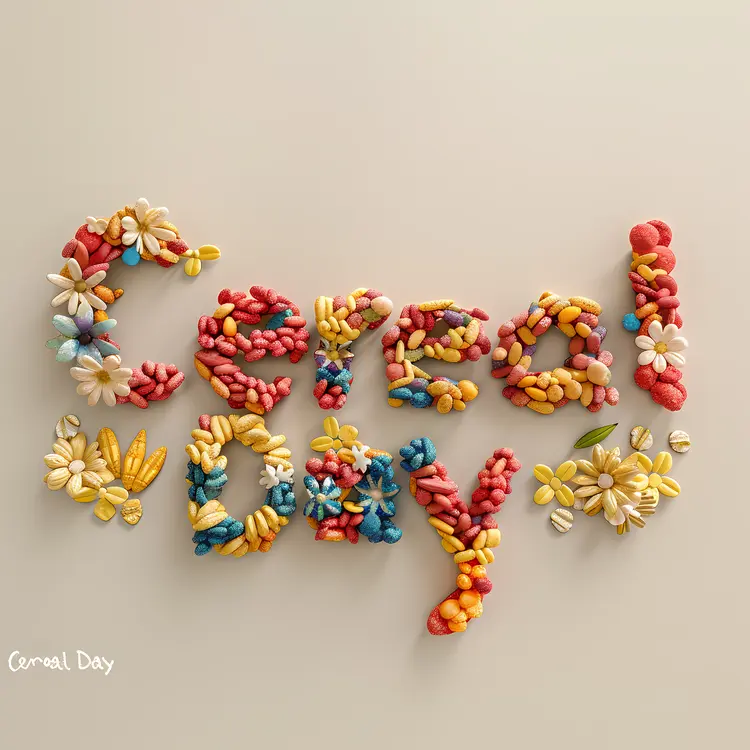 Colorful Cereal Day Celebration