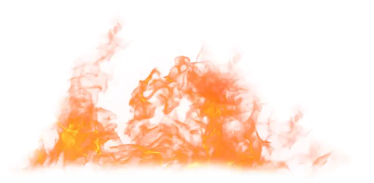 Horizontal Orange Flame