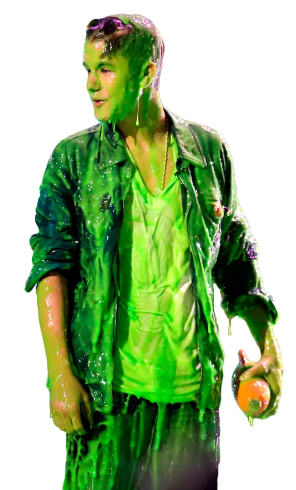 Person Covered in Green Slime