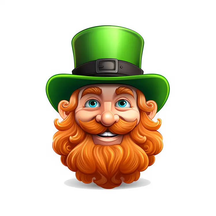 Leprechaun Head Cartoon Illustration