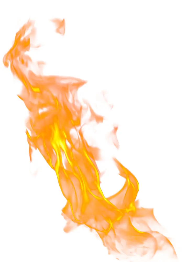 Bright Orange Fire Flame