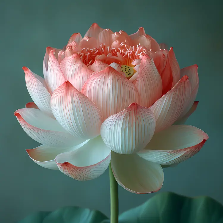 Elegant Lotus Flower in Full Bloom