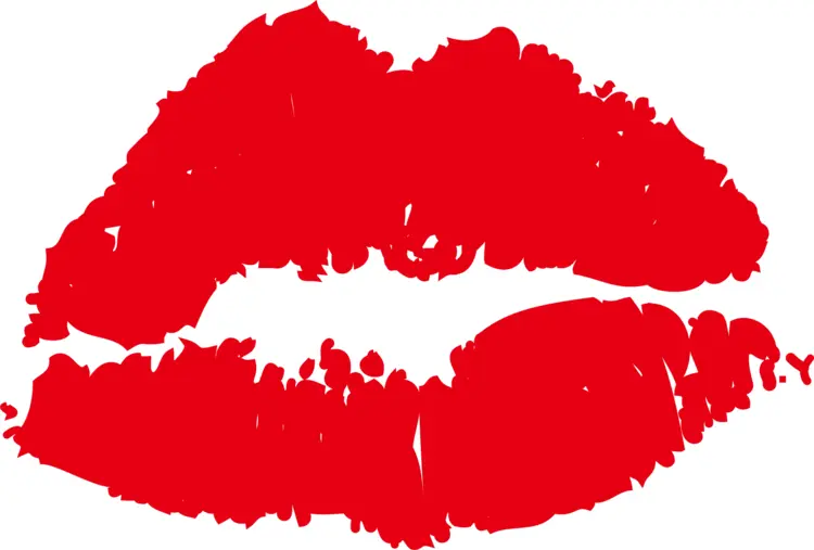 Red Lips Print Illustration