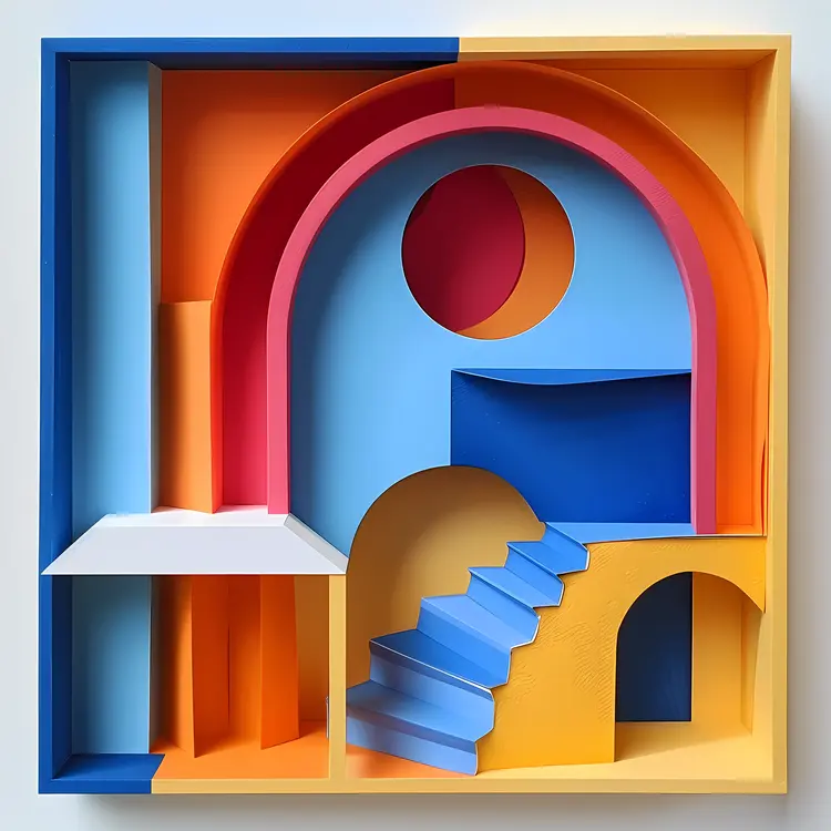 Colorful Geometric Abstract Art