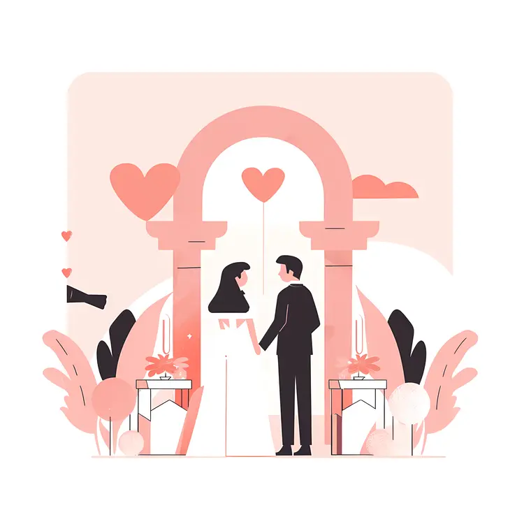 Wedding Ceremony Illustration