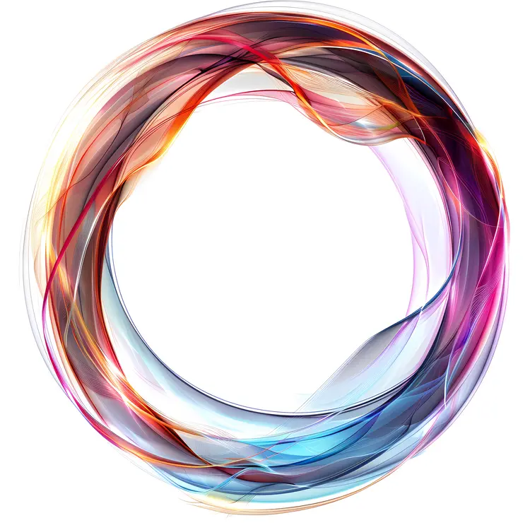 Vibrant Colorful Swirl with Light