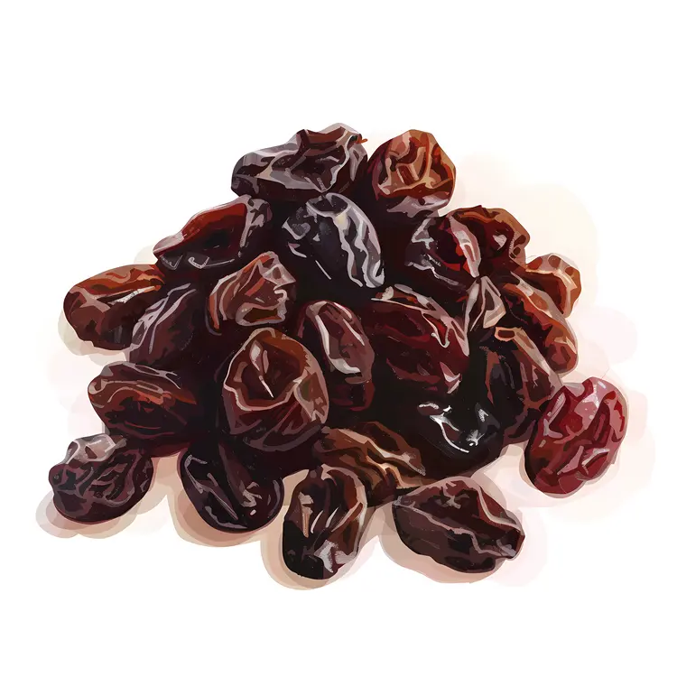 Pile of Dried Raisins