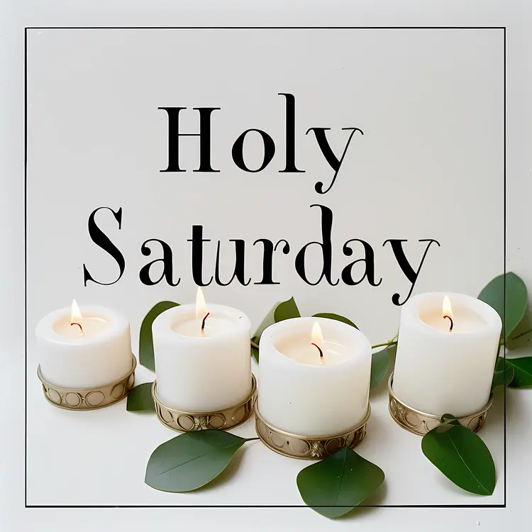 Holy Saturday Candles