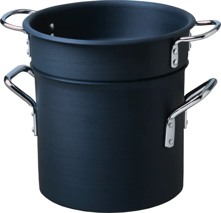 Black Steamer Pot with Handles