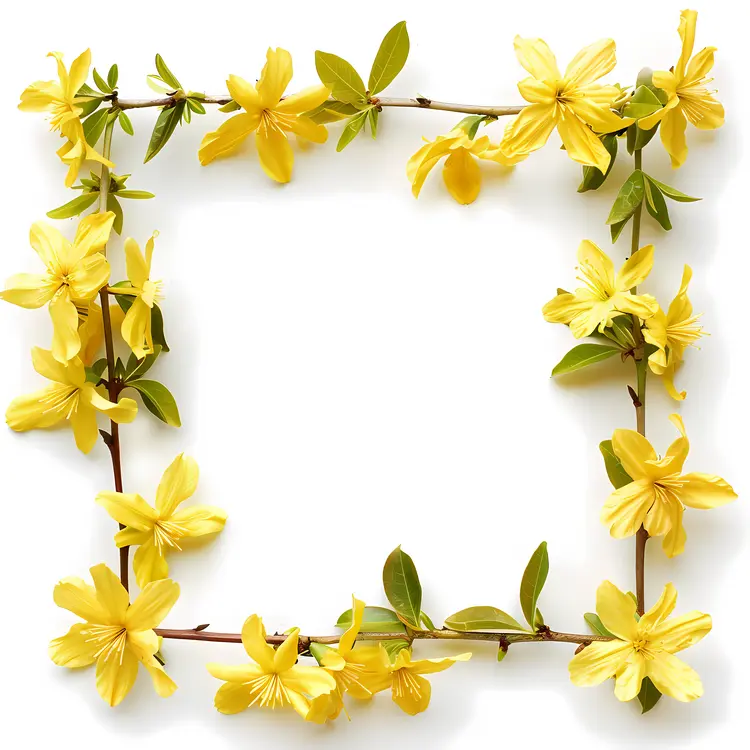 Yellow Flower Frame