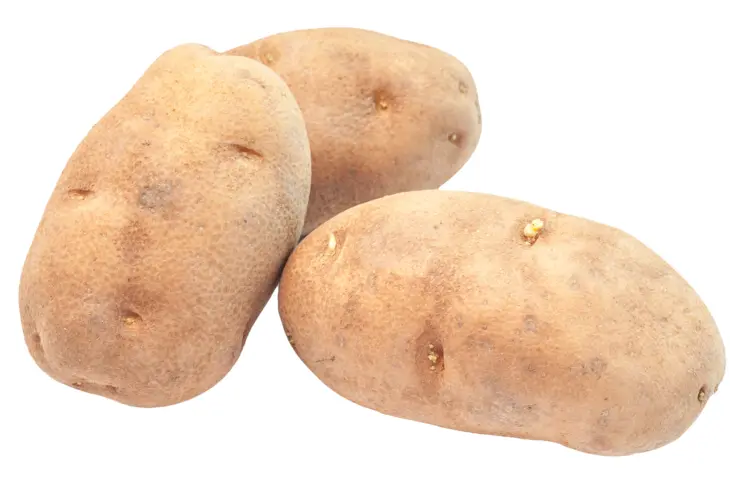 Brown Raw Potatoes