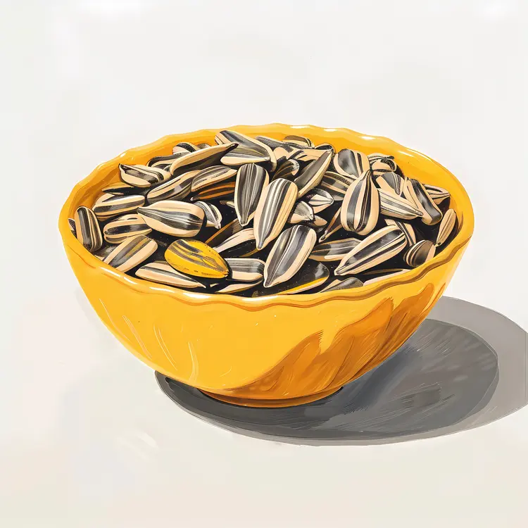 Bowl of Sunflower Seeds