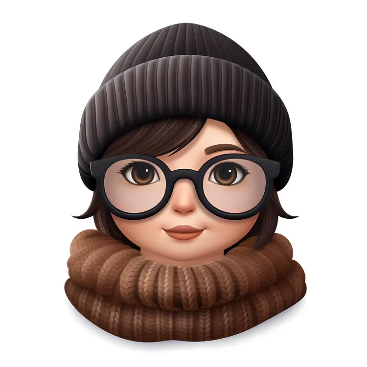 Girl with Glasses and Beanie
