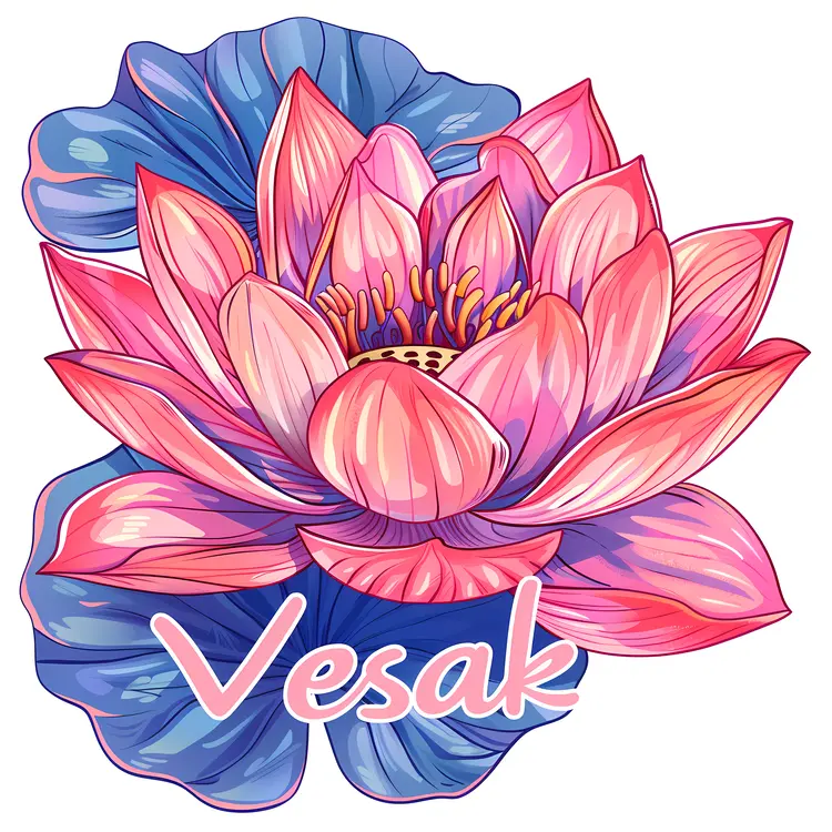 Pink Lotus Flower for Vesak Celebration