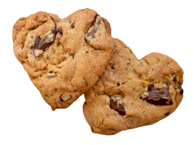 Heart-Shaped Chocolate Chip Cookies