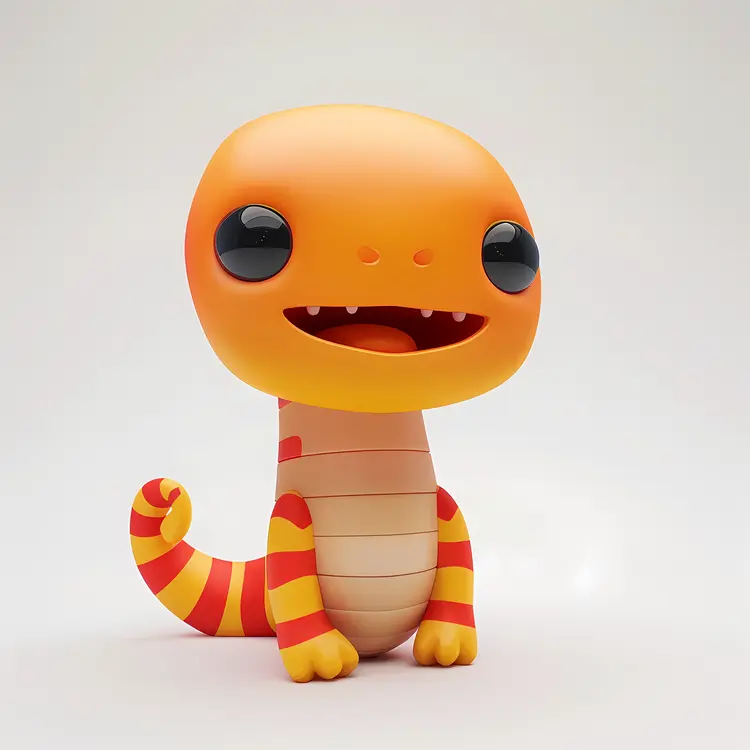 Orange Cute Creature Toy