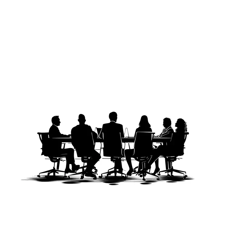 Business Meeting Silhouette
