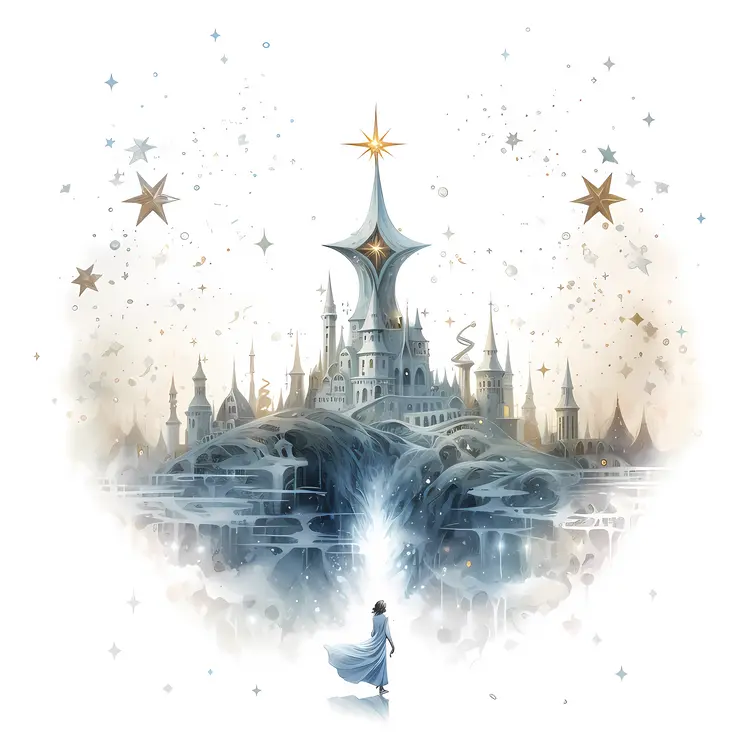 Fantasy Castle with Star
