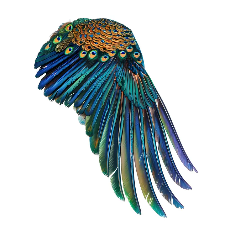 Vibrant Bird Wing Illustration
