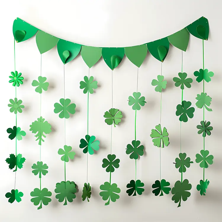 Clover Garland for St. Patrick's Day