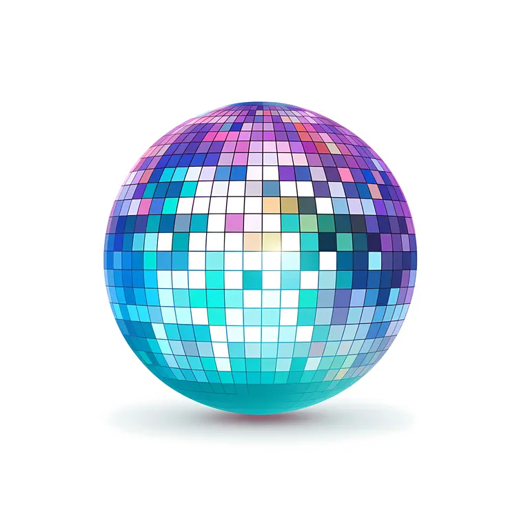 Blue Disco Ball for Cool Parties
