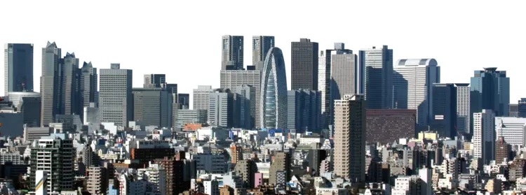 Modern City Skyline with Skyscrapers