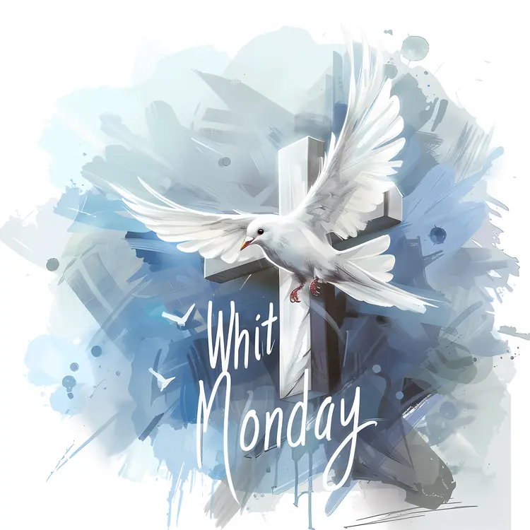 Whit Monday Dove with Cross