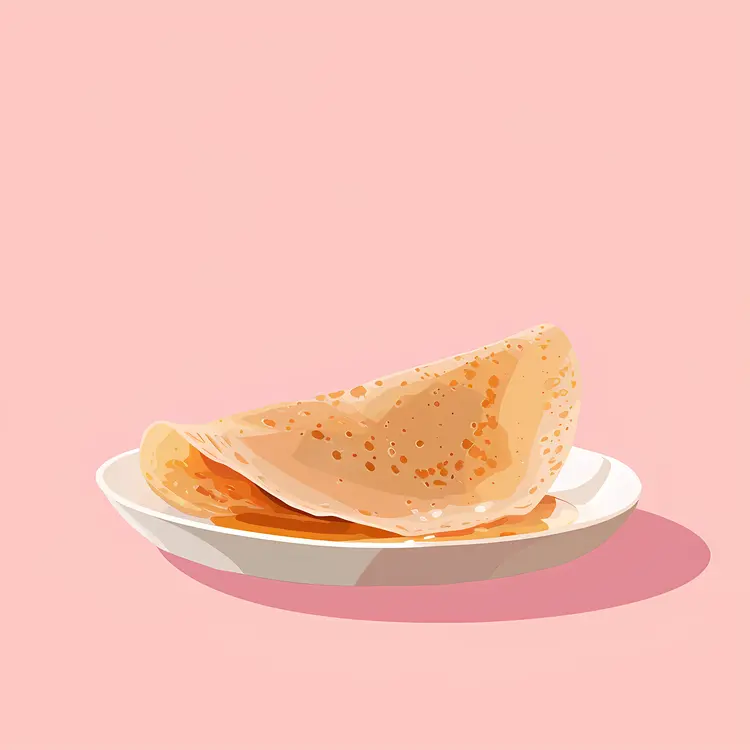 Delicious Crepes on a Plate