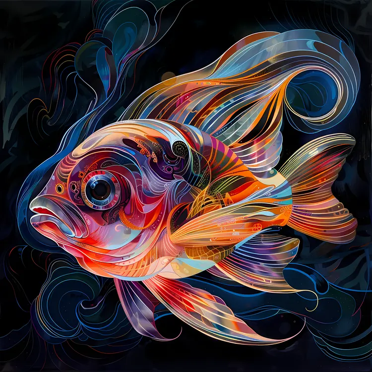Colorful Artistic Fish Illustration