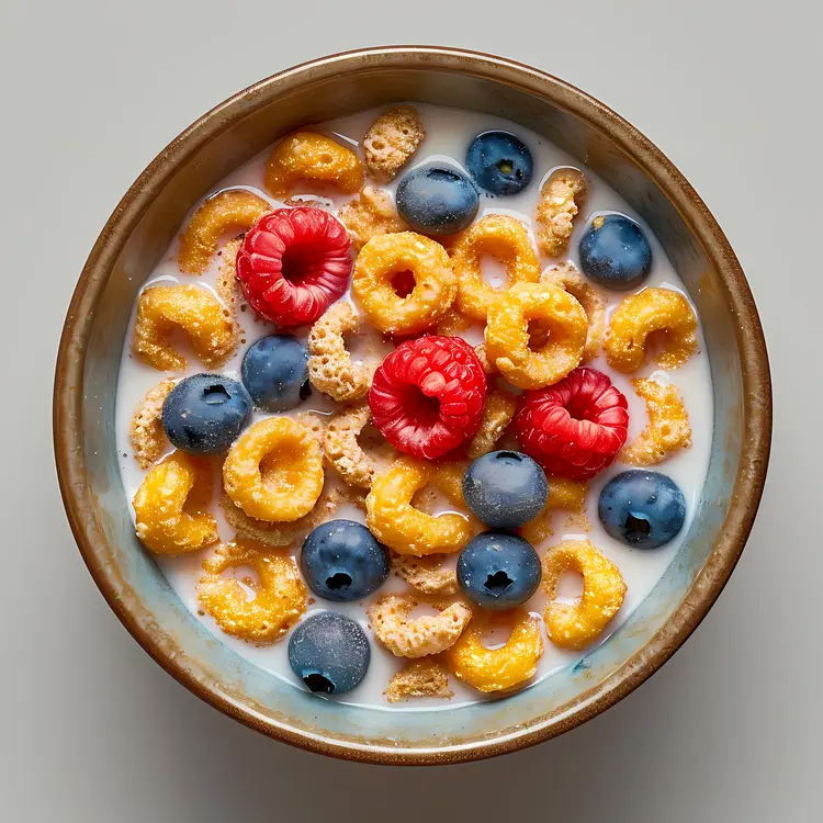 Healthy Cereal with Fresh Berries