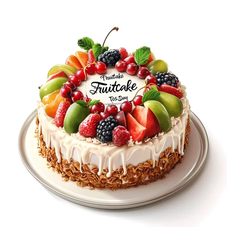Fruitcake with Fresh Fruits