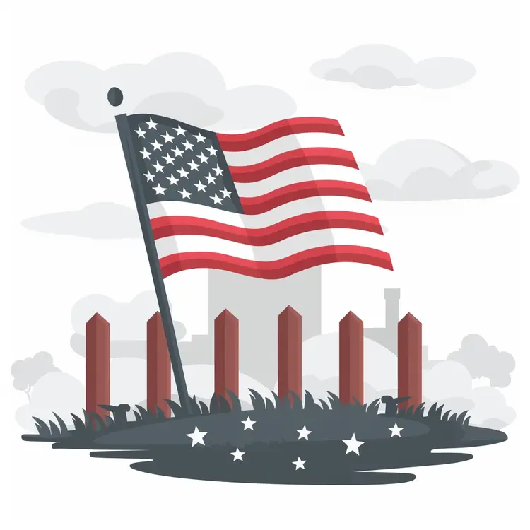 American Flag Illustration for Patriotism