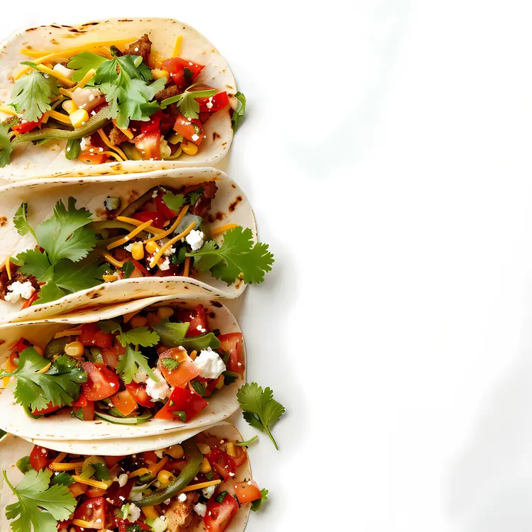 Delicious Tacos with Fresh Vegetables