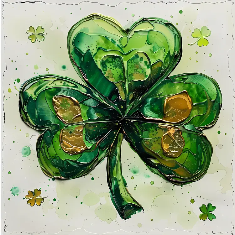 Colorful Shamrock Art