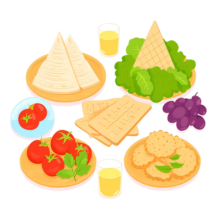 Cheese and Crackers with Grapes and Tomato
