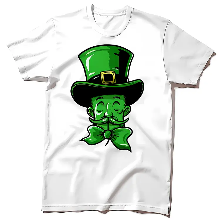 Leprechaun Hat with Mustache and Bow Tie