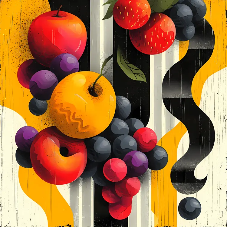 Colorful Fruit Composition